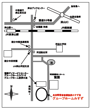 グループホームみすず地図